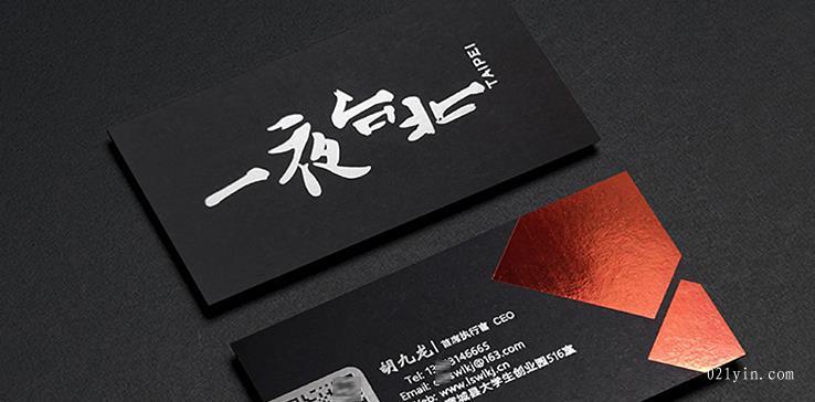 黑卡燙金名片設(shè)計(jì)欣賞-2  第5張