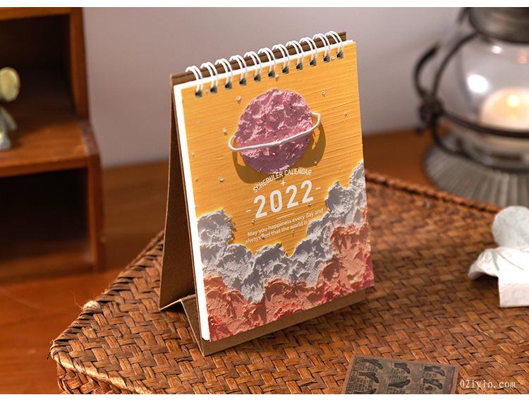 2022年臺歷文藝復興系列 桌面臺歷復古油畫線圈日歷 6款  第6張