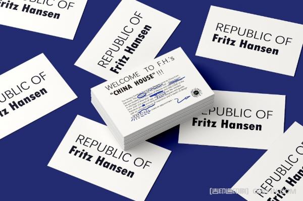 品牌單色白卡名片設計印刷報價  第6張