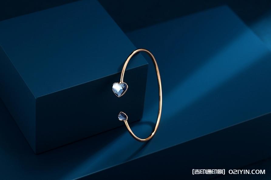 奢華藍底首飾禮盒設計制作源頭廠家  第5張